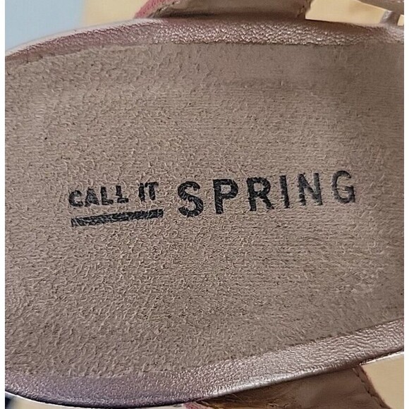 Call It Spring Womens Vegan Wedges Size 9 Pink Suede Platform - Picture 7 of 9